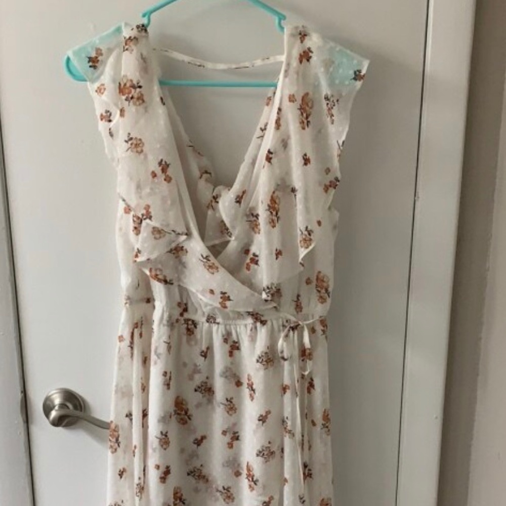 floral nanamacs high/low dress